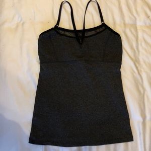 Charcoal grey beyond yoga tank top